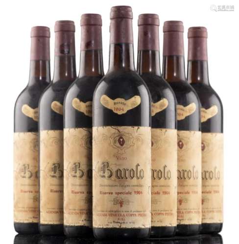 Barolo 1964 8 bouteilles