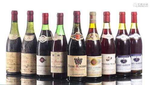 Ensemble de vins de Bourgogne