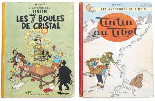 Hergé Les aventures de Tintin 2 BD