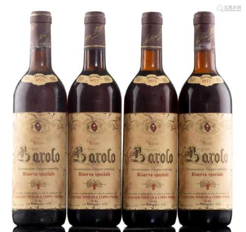 Barolo 1971 4 bouteilles