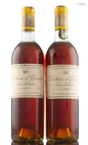 Château d'Yquem 1967 2 bouteilles