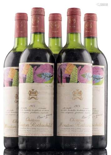 Château Mouton Rothschild 1975 5 bouteilles