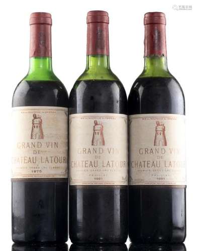 Château Latour 1981 2 bouteilles & Château Latour 1975