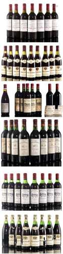 Ensemble de 48 bouteilles de vins