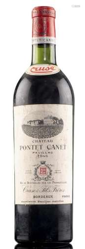 Château Pontet-Canet 1945 1 bouteille