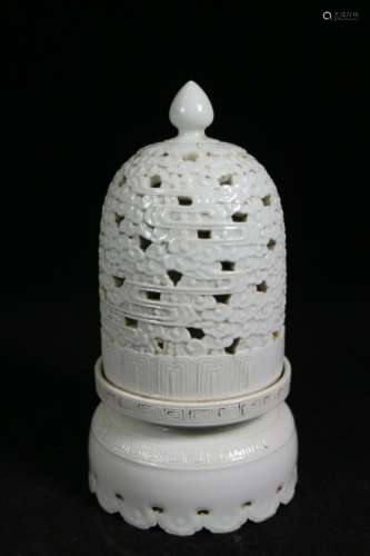 A White Glaze Porcelain Incense Burner