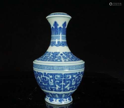 A Blue and White Porcelain Vase