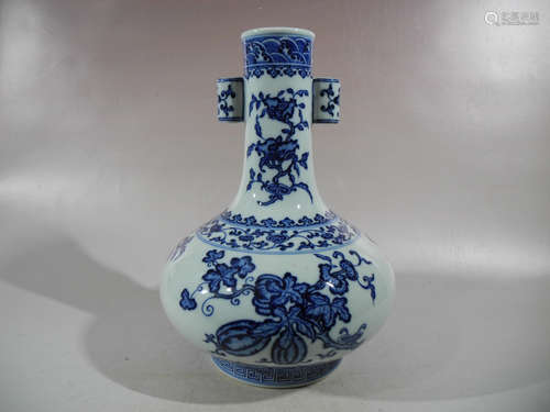 A Blue and White Porcelain Vase