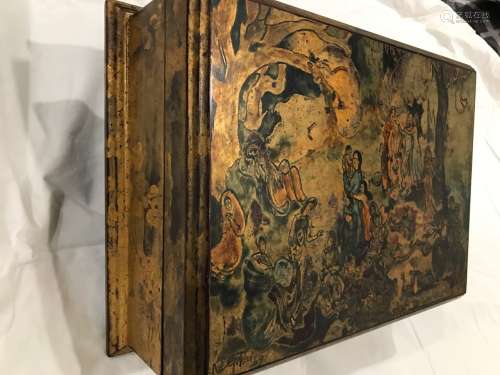Lacquer on Wood Jewel Box, by Nguyen Gia Tri