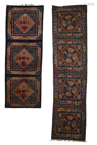 A SET OF TWO CARPETS