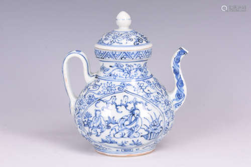 BLUE AND WHITE 'PEOPLE' EWER