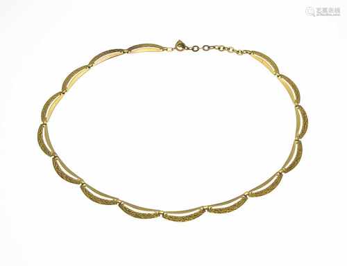 Collier GG 333/000 mit Federring, L. 43 - 38 cm, 10,4 gNecklace GG 333/000 with spring ring, L. 43 -