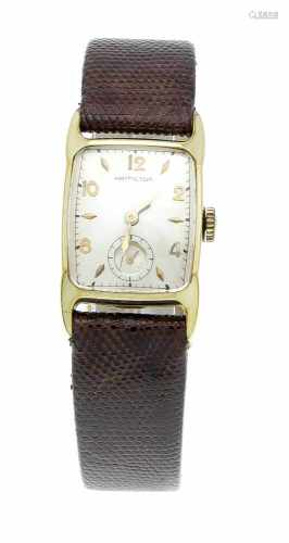 Herrenuhr Hamilton Cranston, Handaufzug, ca. 1950, Cal. 753, 10k gold filled,