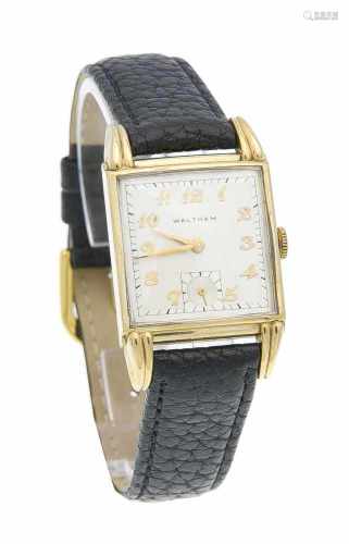 Herrenuhr Waltham, ca. 1950, Handaufzug, Cal. 750-B, Uhrwerk läuft, 10k goldfilled Gehäuse39