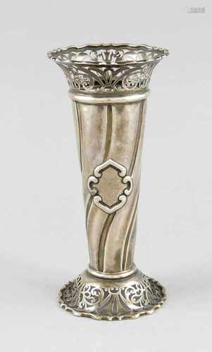 Vase, England, 1904, MZ: Ackroyd Rhodes, Manoah Rhodes & Sons Ltd., London, Sterlingsilber925/000,