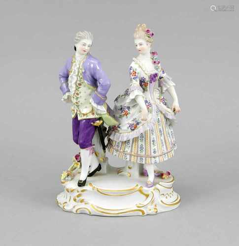 Tanzpaar, Meissen, Marke 1924-34, 1. W., Entwurf August Ringler im Jahr 1889-1890,Modellnr. O 162,