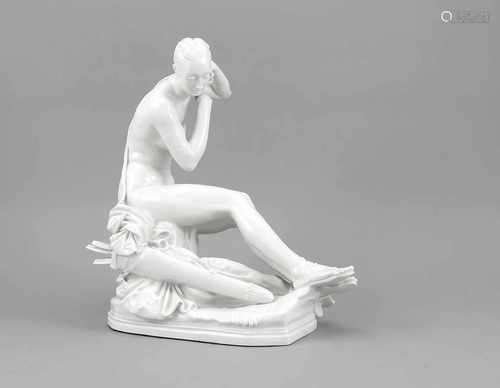 Diana nach dem Bade, Meissen, Entwurf Paul Scheurich im Jahr 1921, Modellnr. G 271, Nr. 1von 11