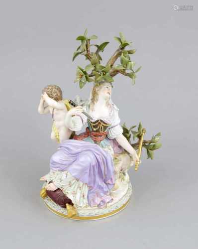 Mythologische Figurengruppe, Meissen, Marke 1850-1924, 1. W., Entwurf Johann JoachimKaendler im Jahr