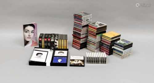 Memorabilia-Konvolut Maria Callas aus einer großen Berliner Sammlung: ca. 150 - 200 CD's(alle in