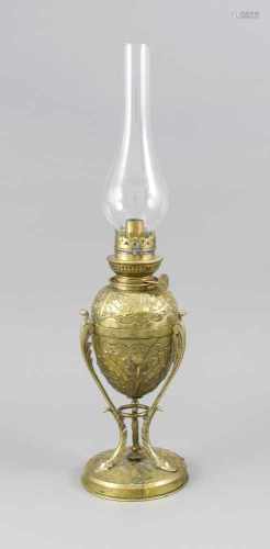 Petroleumlampe, um 1900, bez. 