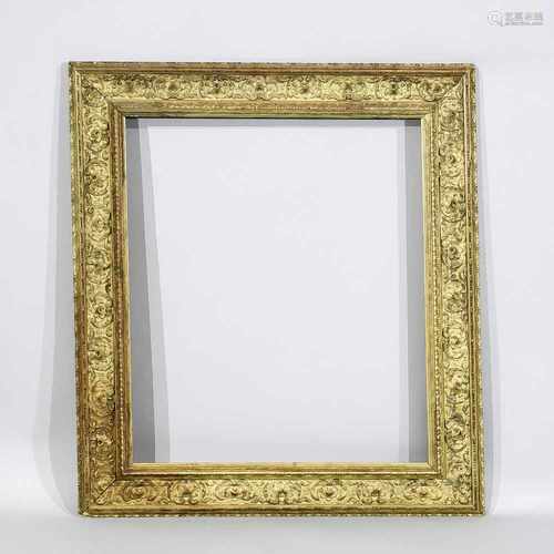 Bilderrahmen, 2. H. 20. Jh., 85 x 73, Falz 66 x 55 cmPicture frame, 2nd half of the 20th century, 85