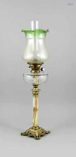 Petroleumlampe, England, um 1900, bez. 
