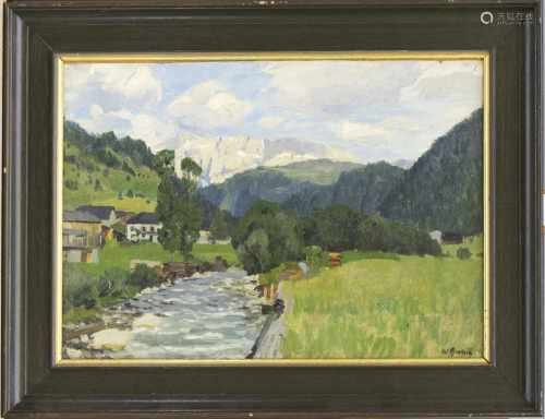 Wilhelm Bartsch (1871-1953), Maler der Düsseldorfer Schule, tätig u.a. in Worpswede,alpine