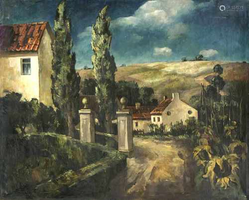 Wilhelm Schmetz (1890-1938), dt. Maler aus Düsseldorf, Italienische Landschaft, aus demNachlass