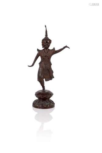 Statuette de danseuse Aspsara Vietnam, vers 1930 B…