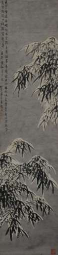 Painting of Snowy Bamboo by Long Er Da Ren