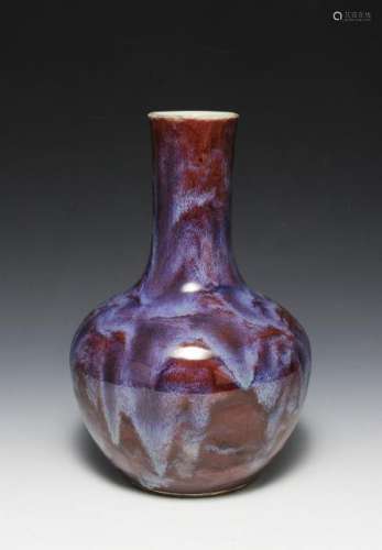 Chinese Flambe Vase, 19th. Century