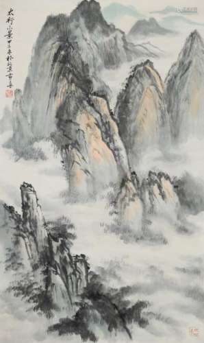 Chinese Landscape Painting by Gu Yizhou