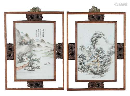 Two Republic Porcelain Plaques, 19-20th Century