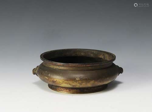 Chinese Bronze Incense Burner, Qing Dynasty