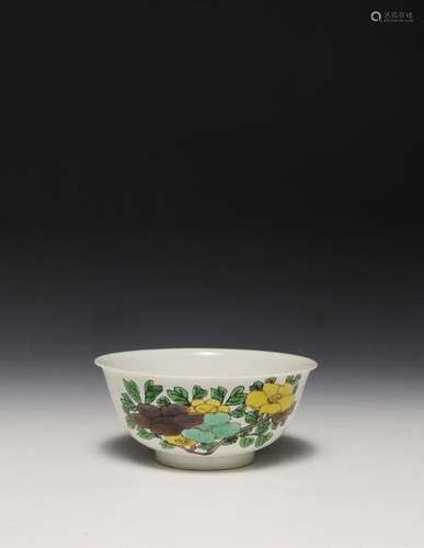 Chinese Imperial Sancai Porcelain Bowl, Kangxi