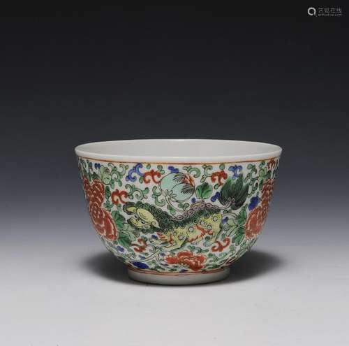 Chinese Famille Verte Bowl,19th. Century