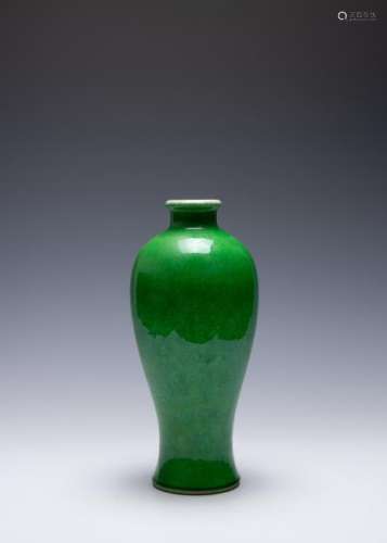 Chinese Green Ge Glaze Meiping, 19th Century