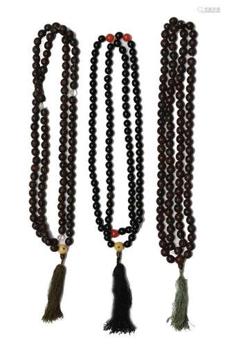 (3) Strands of Buddha Beads, Early 19th Century