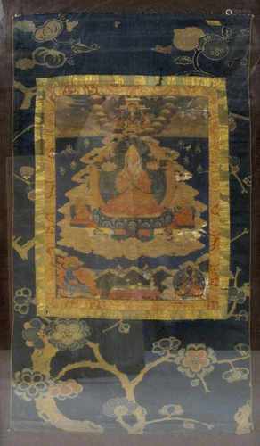 THANGKA MIT DARSTELLUNG DESTSONGKHAPA, TIBET, 19. JH.55 X 35 CM