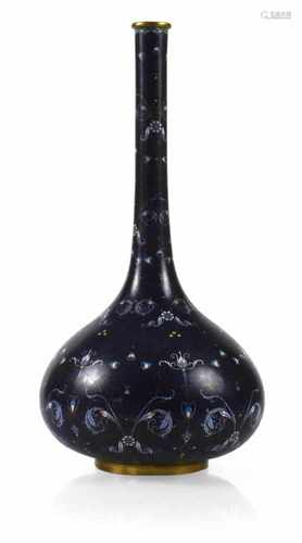 CLOISONNE-VASE, CHINA,SPÄTE MING-DYNASTIEH. 40 CM