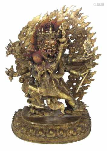 BRONZE DES VAJRAKILA, TIBET,20.JH.H. 35 CM