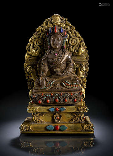 A ROCK-CRYSTAL FIGURE OF BUDDHA SHAKYAMUNI