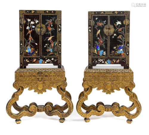 A PAIR OF LACQUER CABINETS