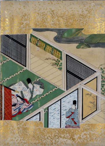 Two Scenes from the Tale of Prince Genji (Genji Monogatari)
