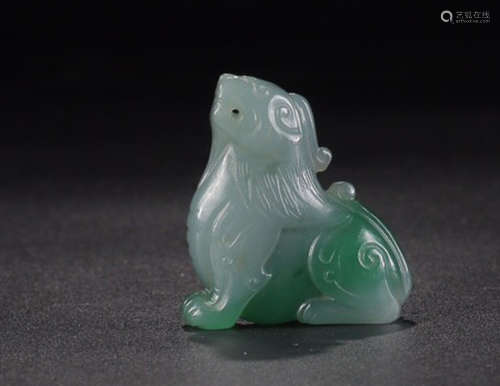 A JADEITE AUSPICIOUS BEAST