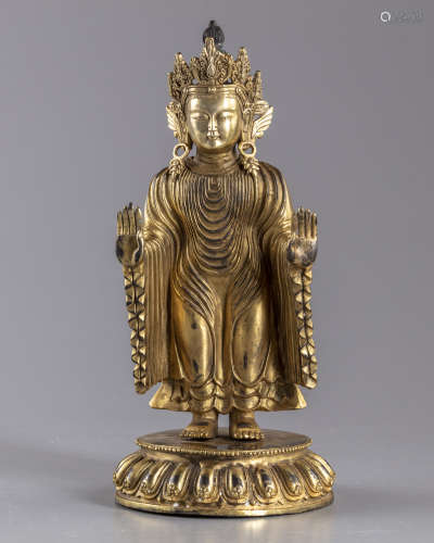 Agilr bronze figure of buddha