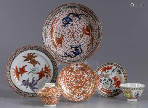 A lot of Chinese enamelled bowls
