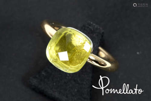 POMELLATO ring in roos en witgoud (18 karaat) bezet met een citrine getekend - - [...]