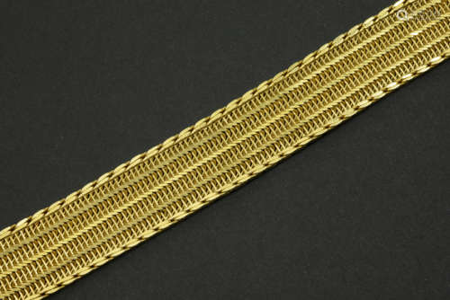Breed bracelet van de jaren '50 in geelgoud (18 karaat) - 56,7 gram - - fifites' [...]