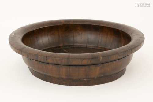 Antiek Chinees bekken in hout - diameter : 77 cm - - antique Chinese basin in [...]